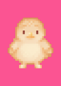 Chick Pixel Art Theme  Pink 01