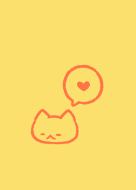 Chill out cat.(yellow02)