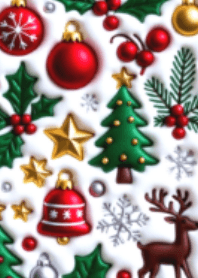 ぷっくり♥クリスマスシール