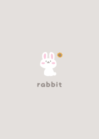 Rabbits2 Sunflower - greige