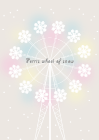 Ferris wheel of snow
