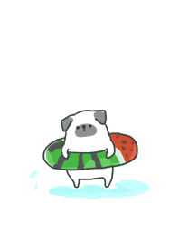 Enjoy summer pug