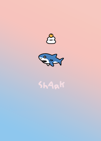 Mochi and surprised shark pink blue.