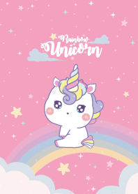 Unicorns Rainbow Pink