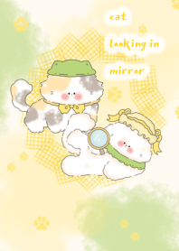 cat looking in mirror3