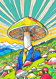POP ART_mushroom10