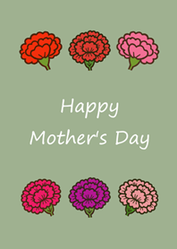 Carnations for Mom(grey green)