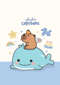 Capybara & Whale Cute!