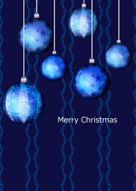 Christmas blue ornament