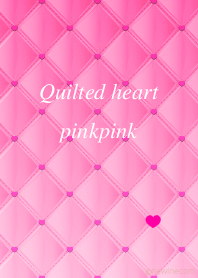 Quilted heart pinkpink
