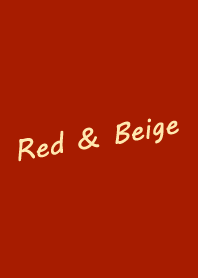 Red & Beige