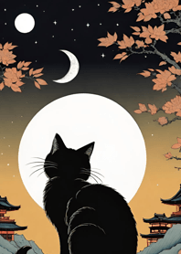 Cat under the Moon 1390d6