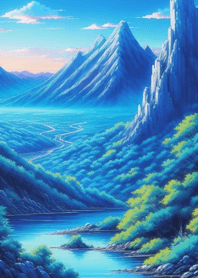 Mountain, Sea, and Moonlit Night 1FB112