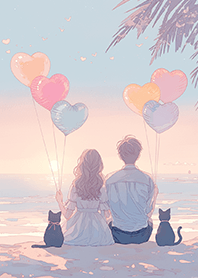 ⭐️海邊夕陽下的浪漫約定❤️7-5