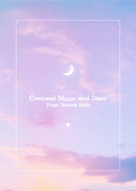 Crescent Moon and Stars48/Natural Style