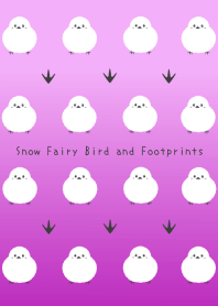 Snow Fairy Bird and Footprintsj-PINKGRAD