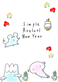 Simple Axolotl New Year.