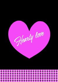 Hearty love _vivid pink_