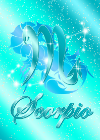 -Zodiac signs Scorpio2 right blue-