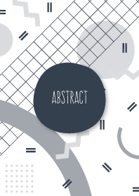 Abstract White Oxford Blue