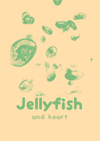 Jellyfish & heart Pale cream