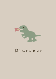 beige. Loose Dinosaur. Dull color.