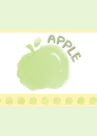 Smudged Apple J-Light Gray Green. Green