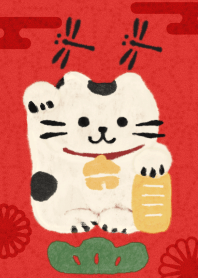 Good luck*Maneki Neko & Dragonfly*