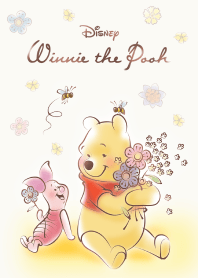หมีพูห์ ลายดอกไม้