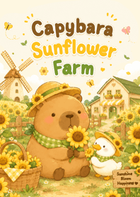 Capybara Sunflower Farm