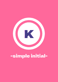 シンプル　イニシャル　-K- 87