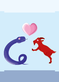 ekst Blue (Snake) Love Red (Sheep)