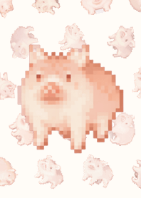 Pig Random Theme Pixel Brown04