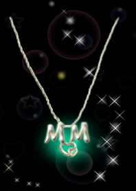 イニシャル M&M(ブラック2)