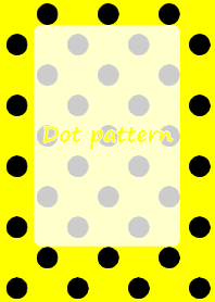 Polka titik-titik kuning dan hitam