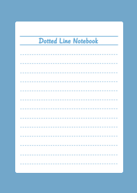 Dotted Color Line Notebook/DUSTY BLUE