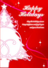 Happy Holidays -red-