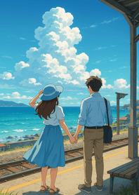 Seaside Railway Summer Breeze