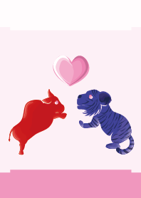 ekst Red (Cow) Love Blue (Tiger)