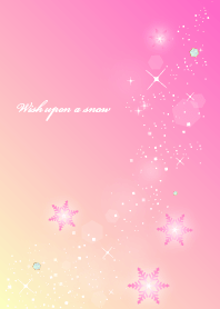 Lucky Snow wish for a winter sky pink JP