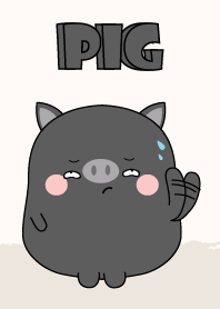 Emotions Fat Black Pig