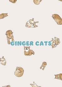 gingercats3 / light cream