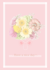 Flowers and hearts --Pink-- 11