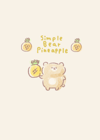 Simple Bear Pineapple Beige