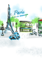 fantastic townscape of Paris( car)