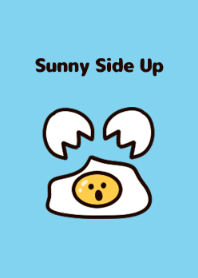 Cute sunny side up. Light blue.