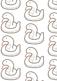 งูขาวยิ้มน่ารัก