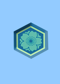 Japanese cherry blossom button