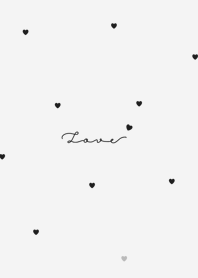 大人のハート柄。ライトグレー