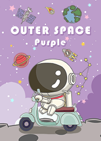 astronaut/scooter/galaxy/purple